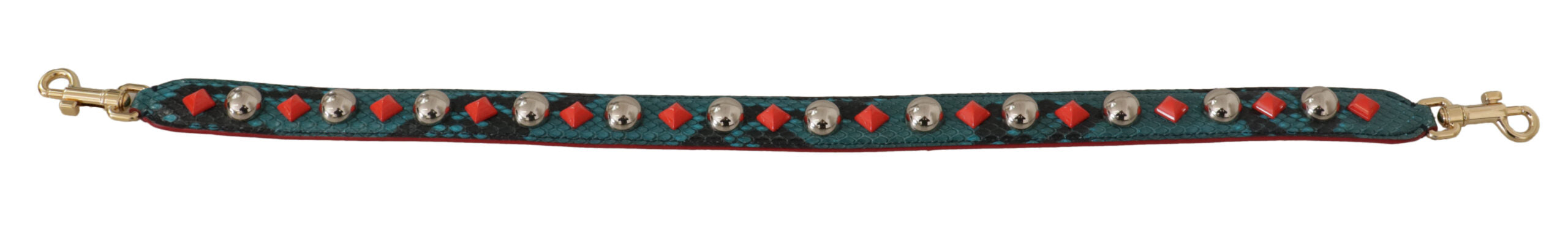 Dolce & Gabbana Dolce & Gabbana Green Crystals Leather Bag Shoulder Women's Strap