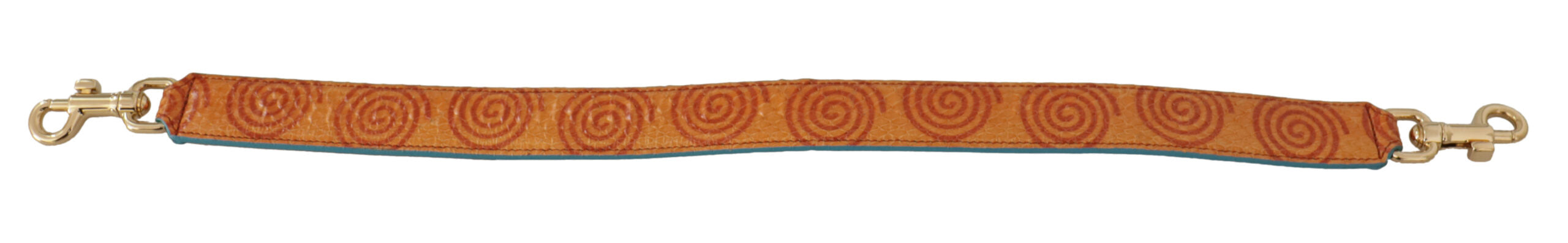 Dolce & Gabbana Dolce & Gabbana Orange Leather Swirl Print Bag Shoulder Women's Strap