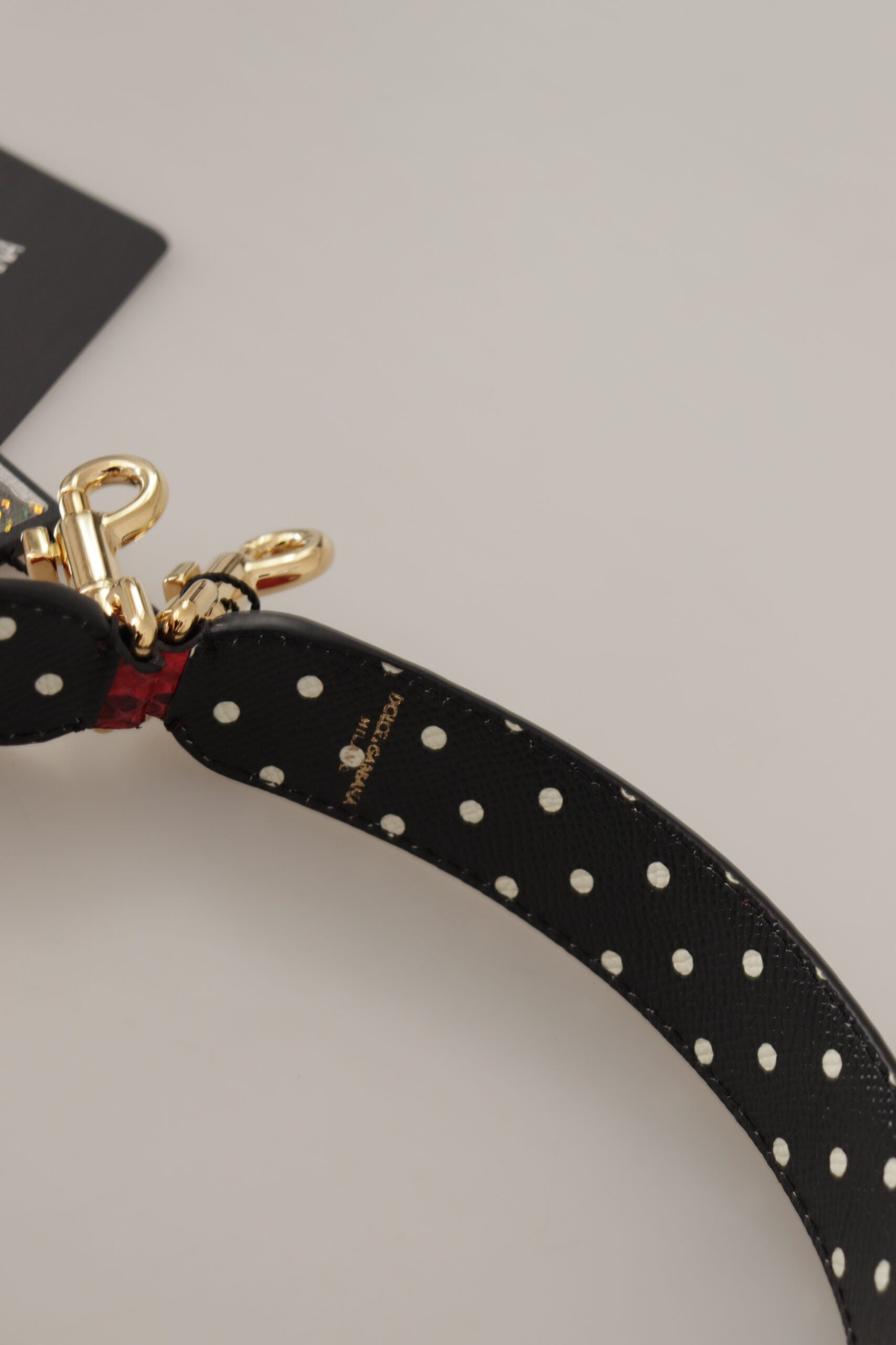 Dolce & Gabbana Dolce & Gabbana Red Python Leather Crystals Reversible Shoulder Women's Strap