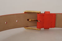 Dolce & Gabbana Dolce & Gabbana Orange Leather Devotion Heart Micro Bag Headphones Women's Belt