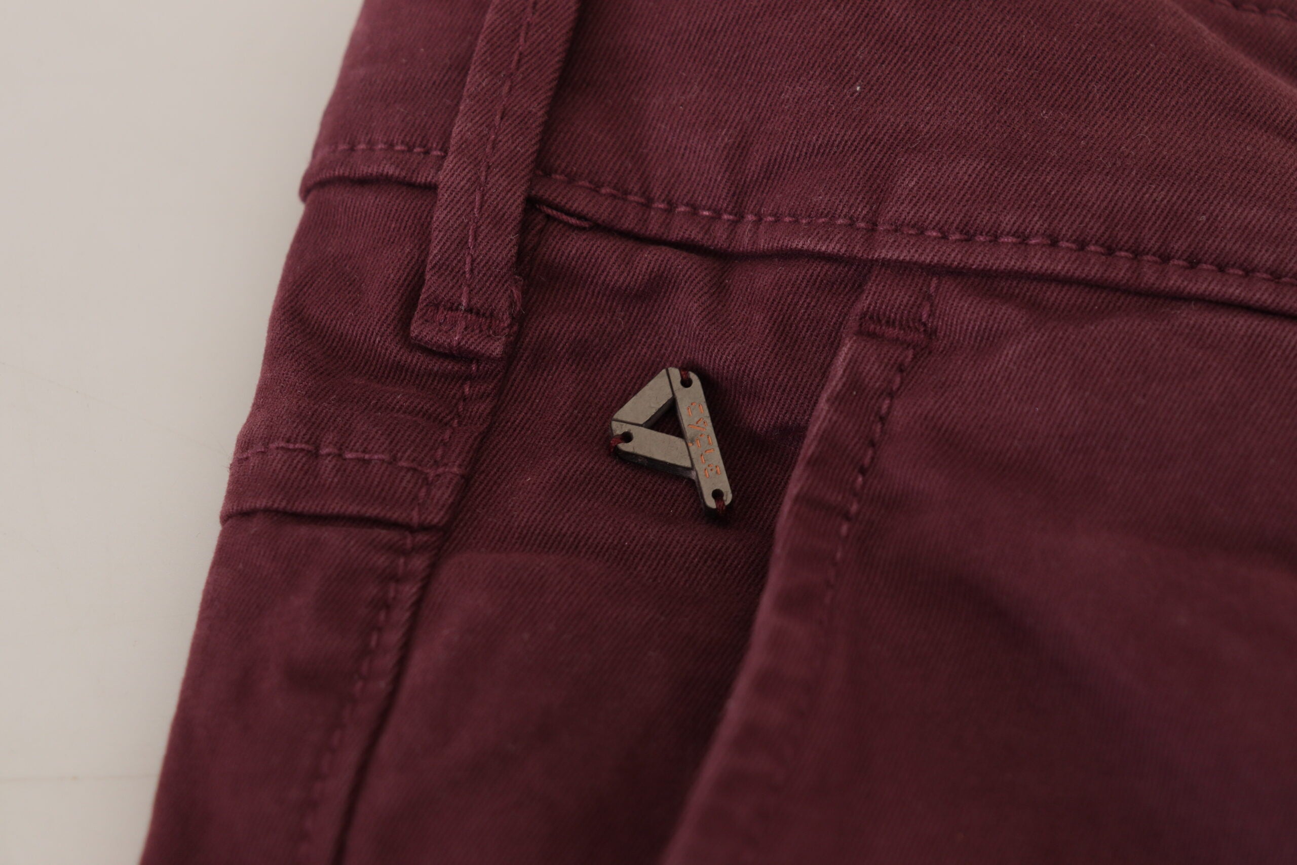 CYCLE CYCLE Elegant Maroon Casual Skinny Men's Pants