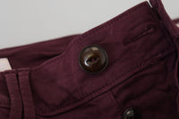 CYCLE CYCLE Elegant Maroon Casual Skinny Men's Pants