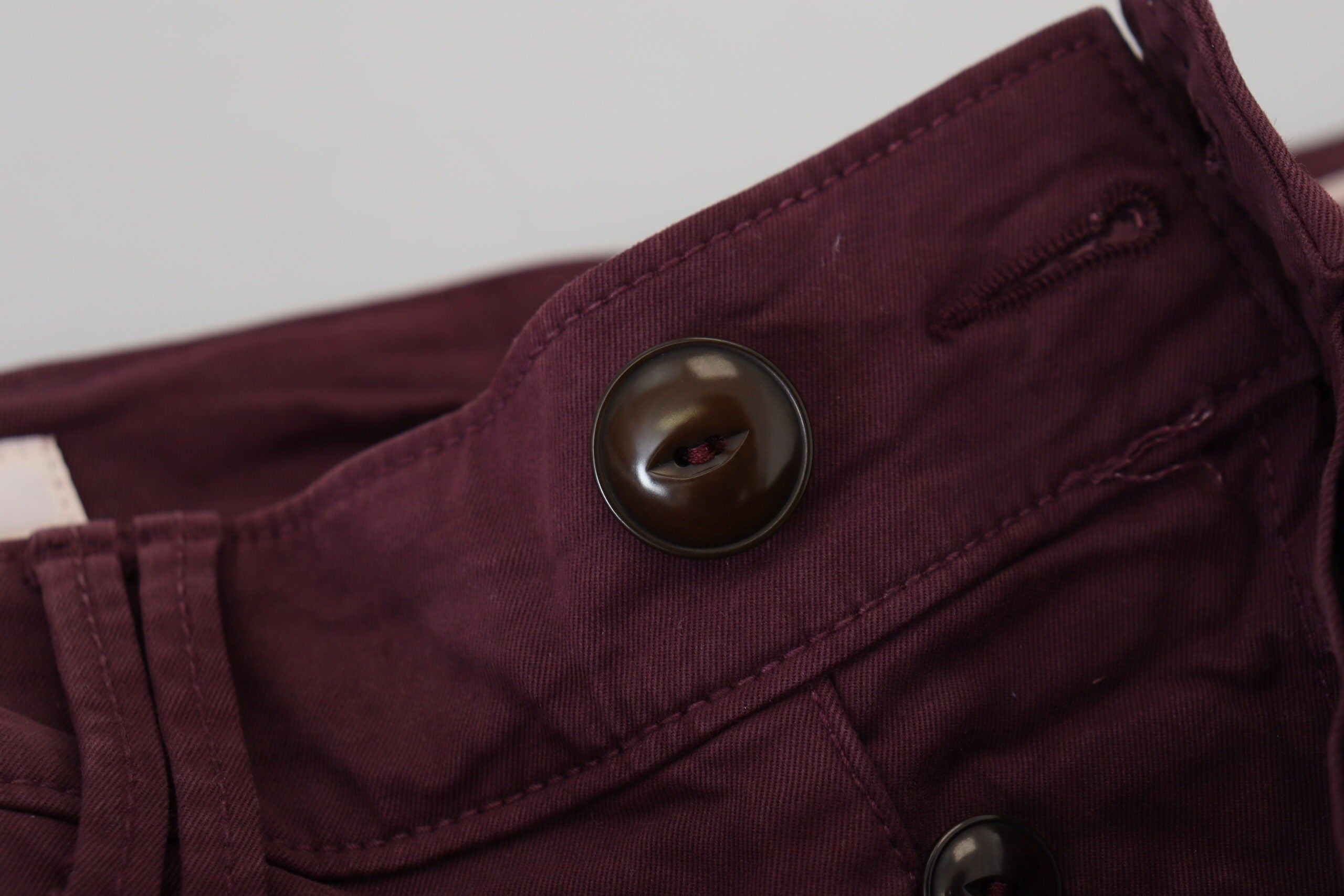 CYCLE CYCLE Elegant Maroon Casual Skinny Men's Pants