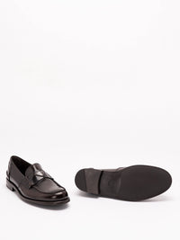 Prada Prada Men Brushed Leather Loafers
