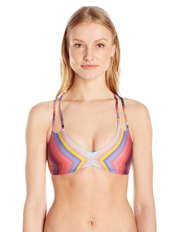 PilyQ Women's Reversible Utopia Halter Bikini Top