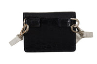 Dolce & Gabbana Dolce & Gabbana Blue White Caiman Leather Strap Card Holder Men's Wallet