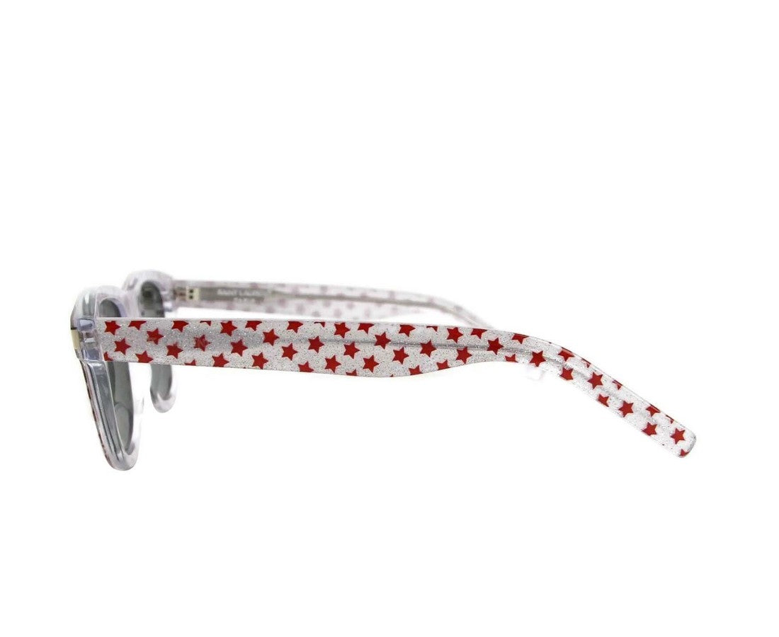Saint Laurent Saint Laurent Women's Classic Silver Glitter Acetate Sunglasses