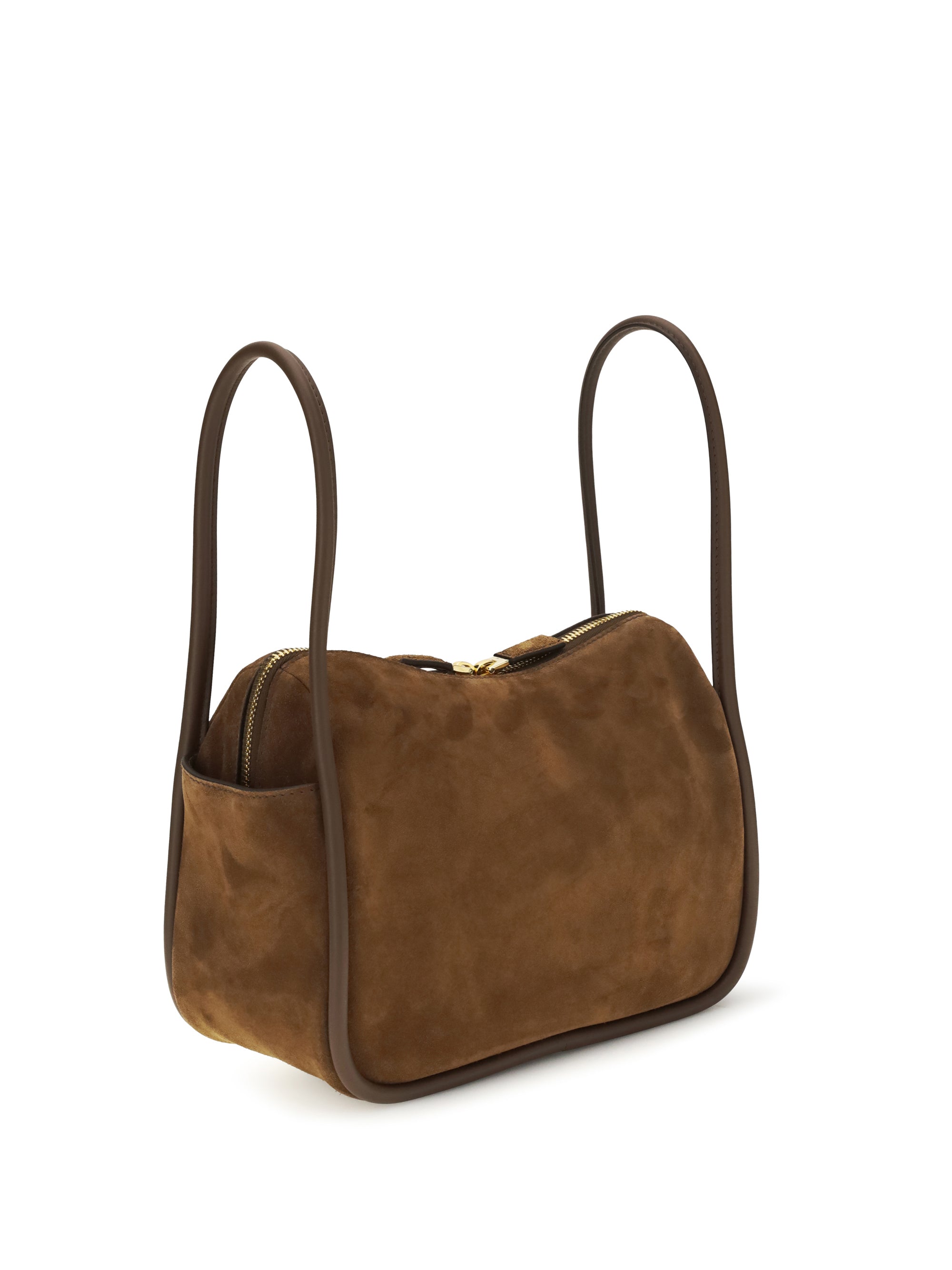 Prada Women Darling Handbag In Suede Leather