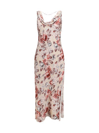 Acne Studios Women Draped Floral-Print Dress