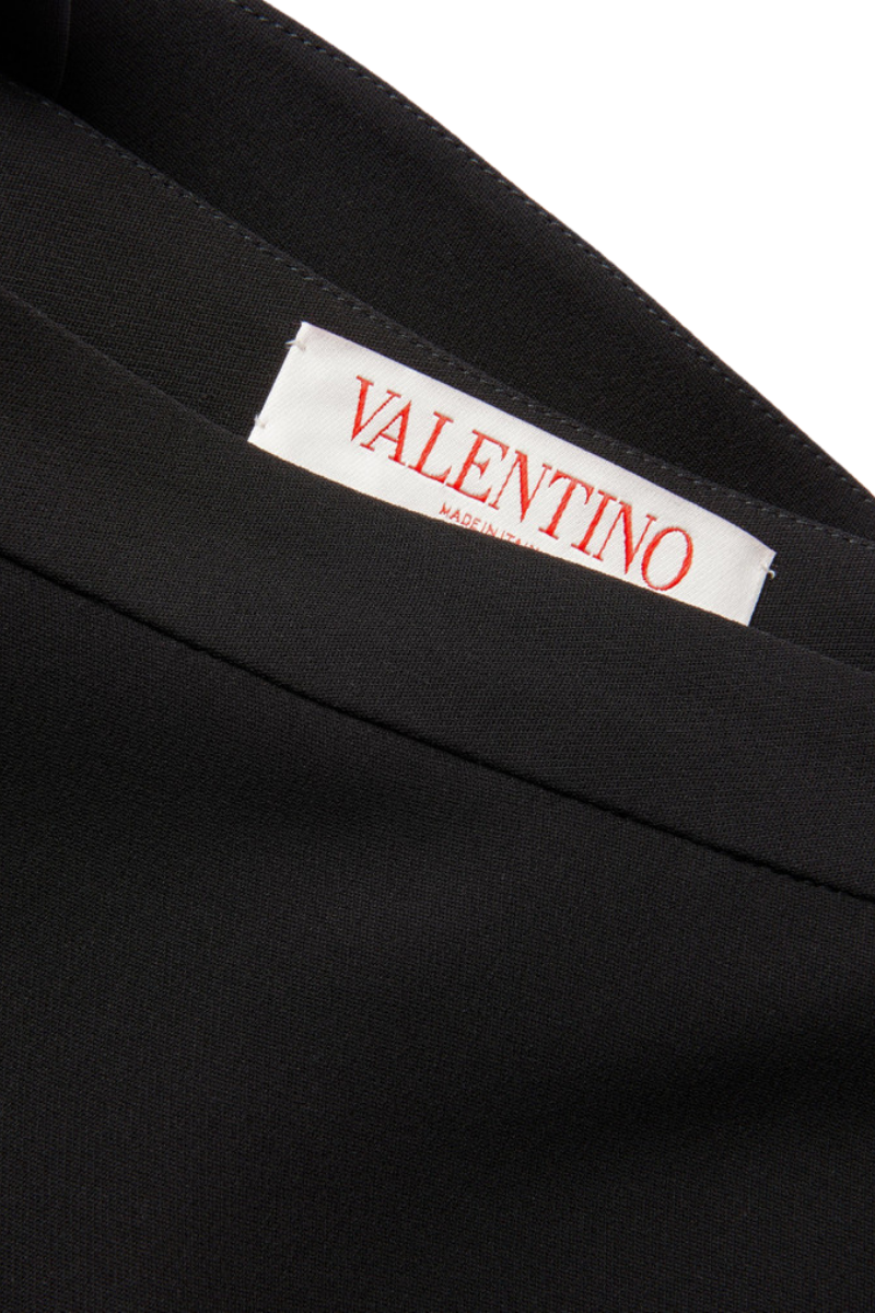 Valentino Garavani Valentino Cady Couture Long Skirt Nero 2B3Ra9B51Mm_0No