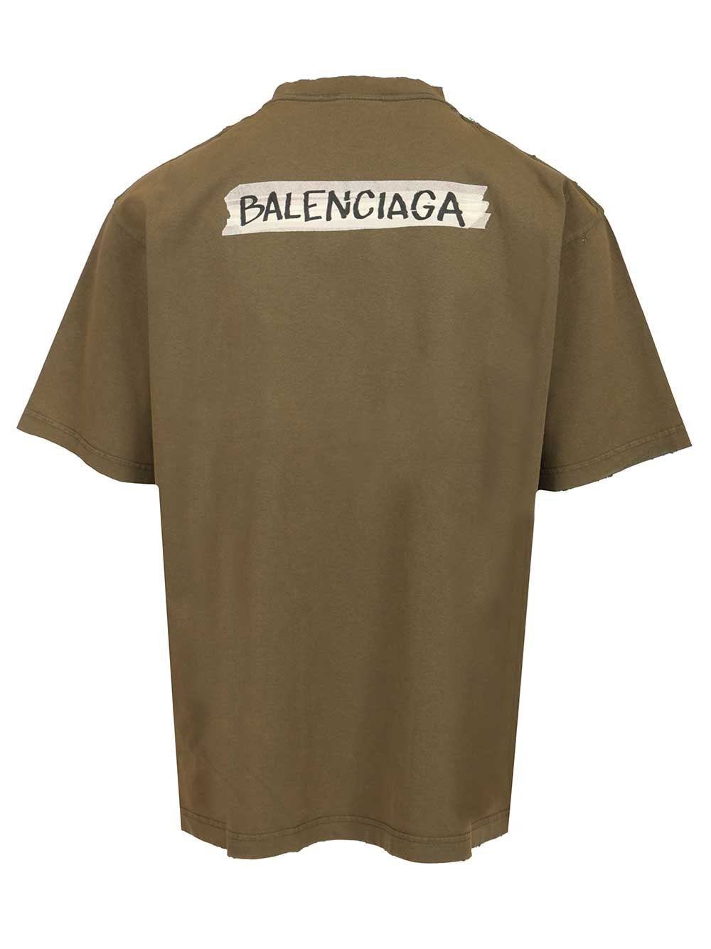 Balenciaga Men 'Masking Tape' T-Shirt