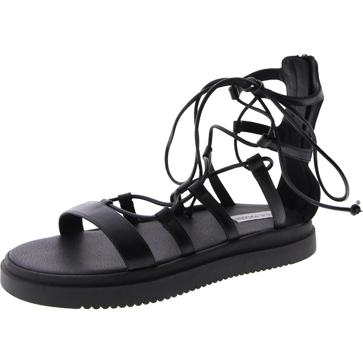 Womens Leather Strappy Gladiator Sandals