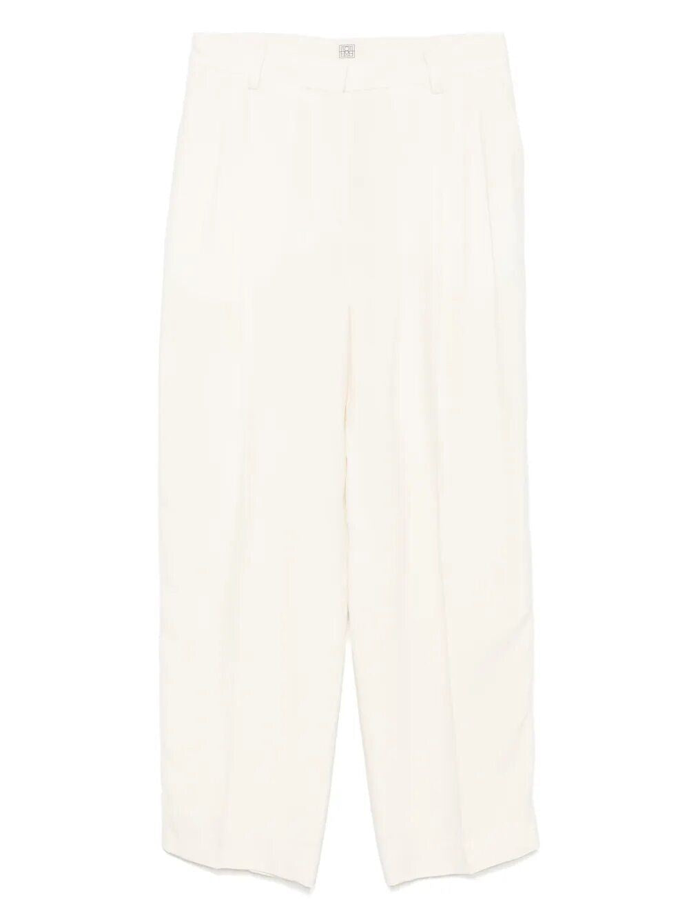 Toteme Women Double-Pleat Straight Trousers