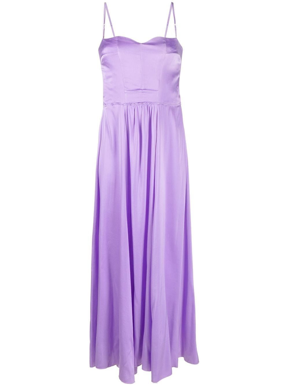 Forte_Forte Women Silk Satin Bustier Dress