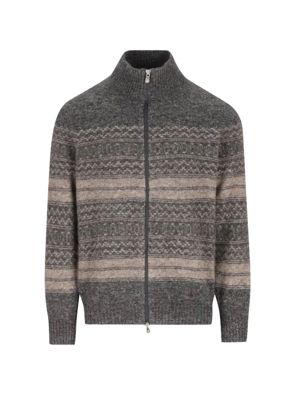 Brunello cucinelli Brunello Cucinelli Men High-Neck Cardigan With Zip