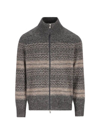 Brunello cucinelli Brunello Cucinelli Men High-Neck Cardigan With Zip