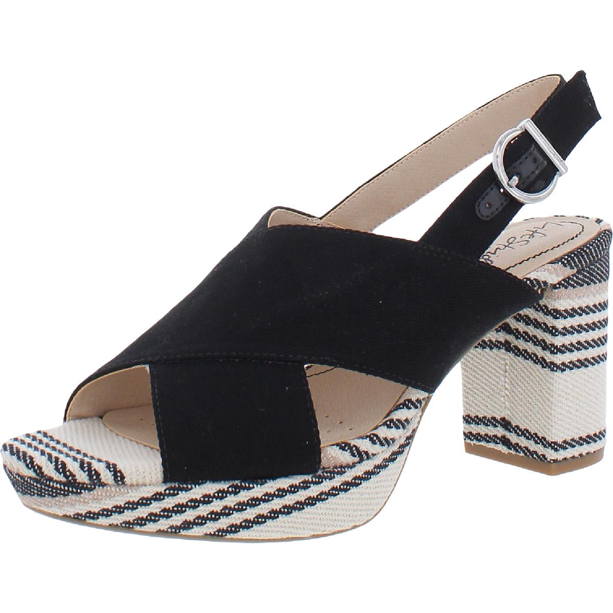 Lara Womens Padded Insole Canvas Platform Sandals