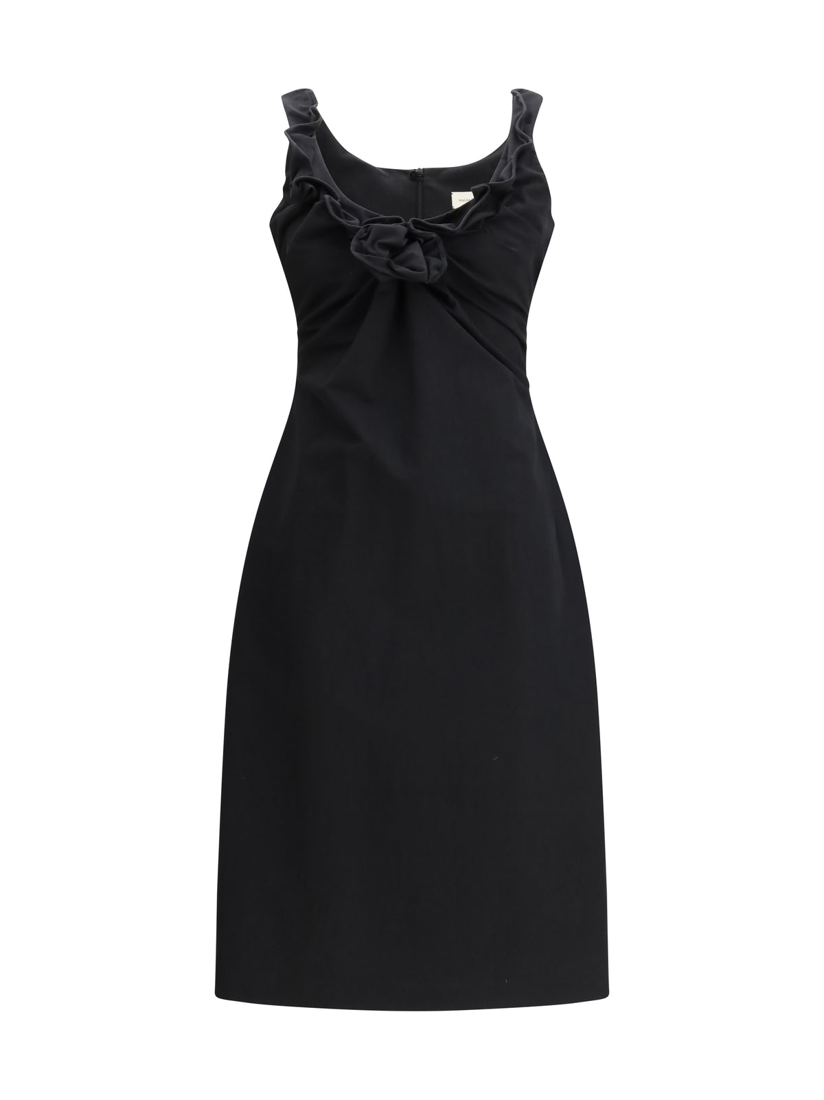 Magda Butrym Women Sleeveless Dress With A Draped Neckline