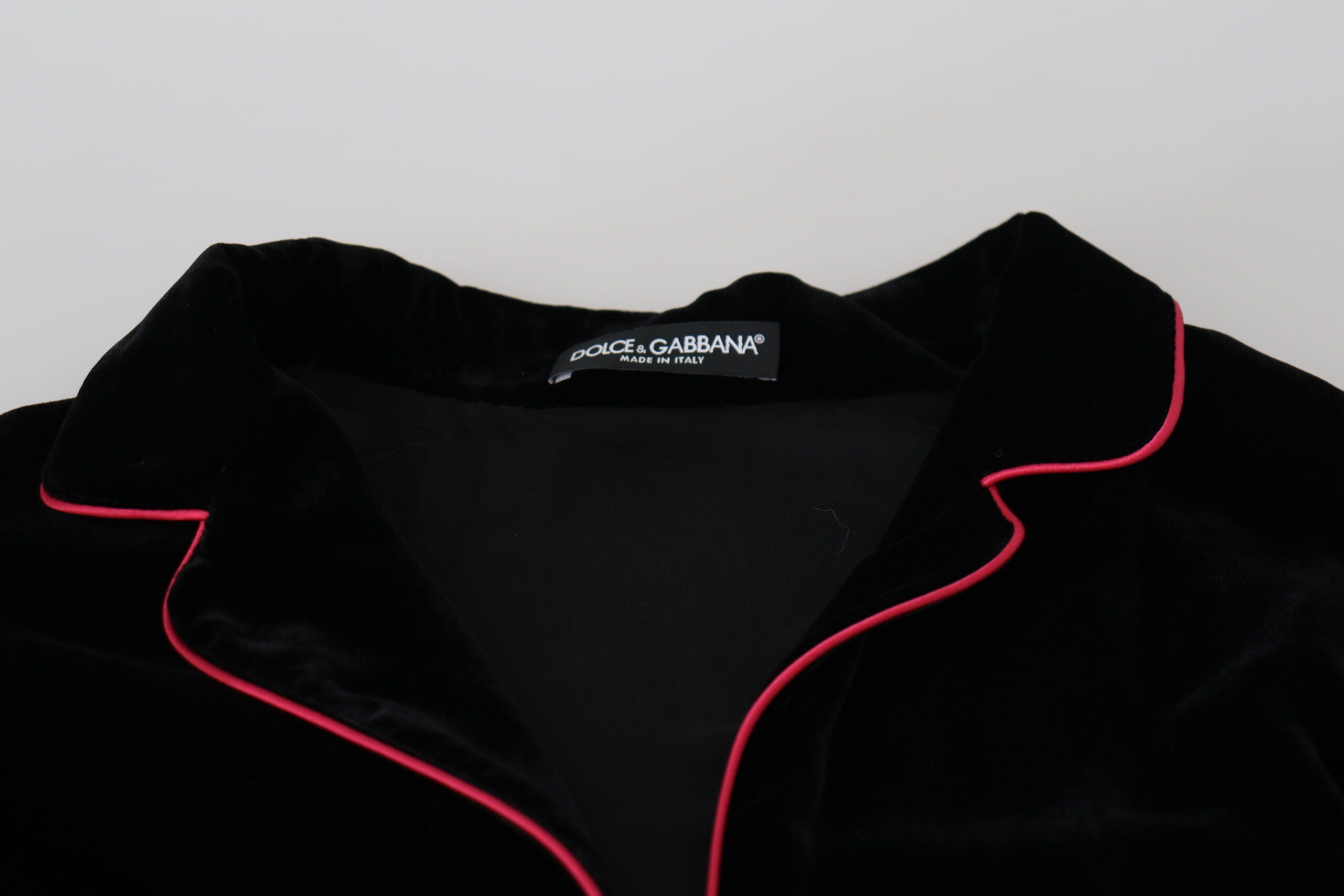 Dolce & Gabbana Dolce & Gabbana Black Button Belted Blazer Viscose Women's Jacket
