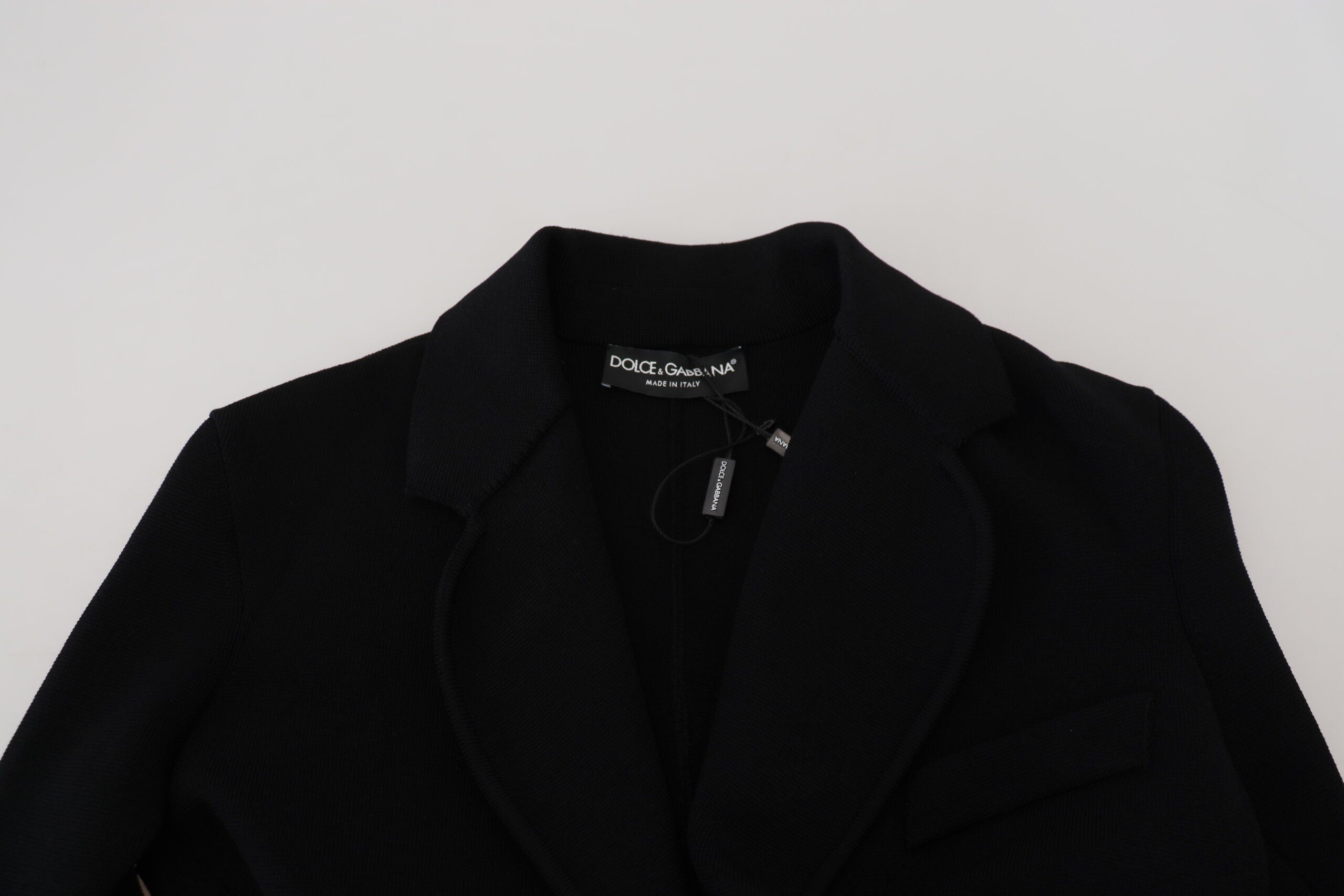 Dolce & Gabbana Dolce & Gabbana Black Button Cardigan Blazer Viscose Women's Jacket