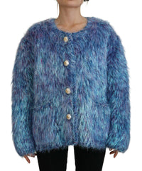 Dolce & Gabbana Dolce & Gabbana Multicolor Polyester Fringes Coat Women's Jacket
