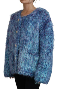 Dolce & Gabbana Dolce & Gabbana Multicolor Polyester Fringes Coat Women's Jacket