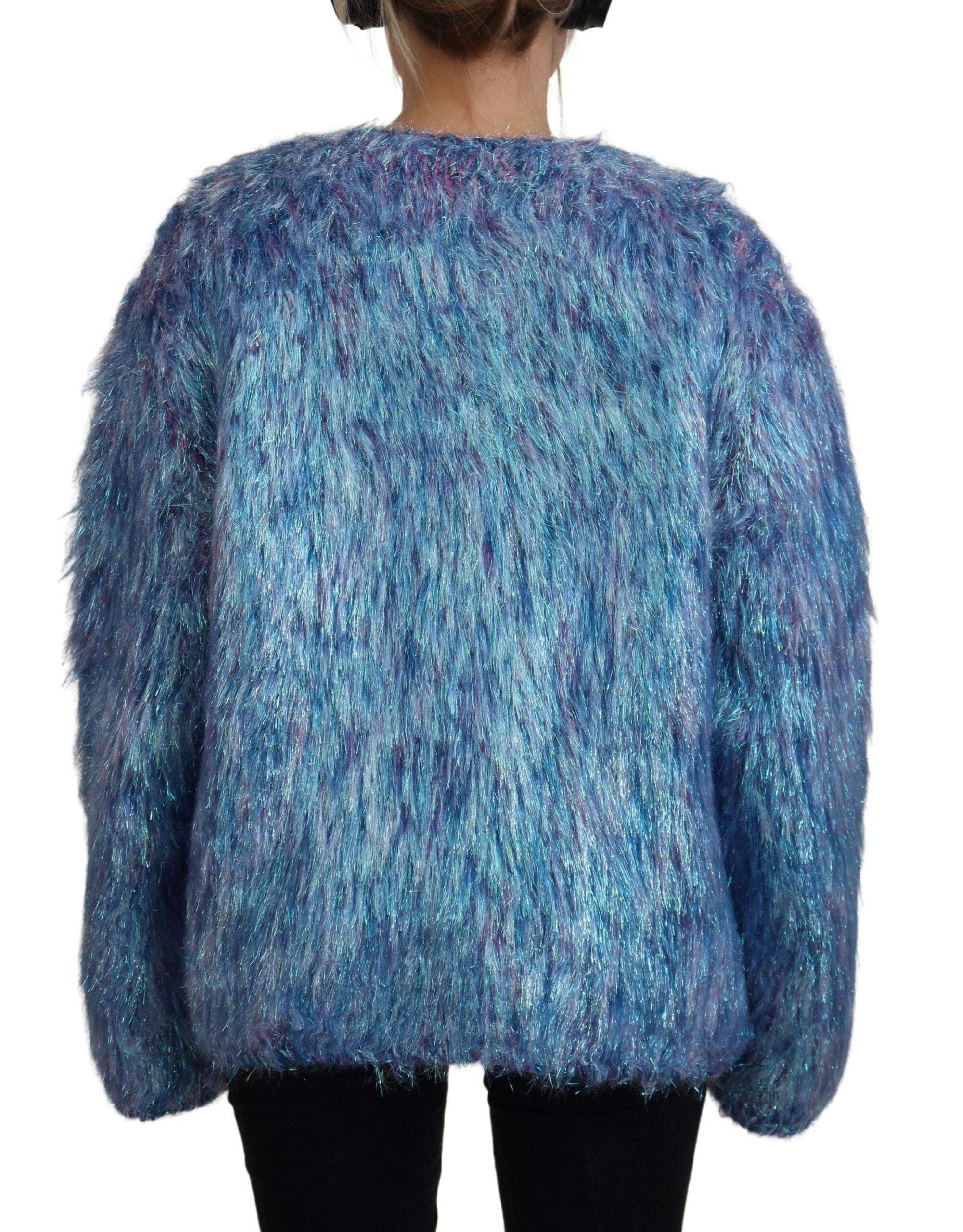 Dolce & Gabbana Dolce & Gabbana Multicolor Polyester Fringes Coat Women's Jacket