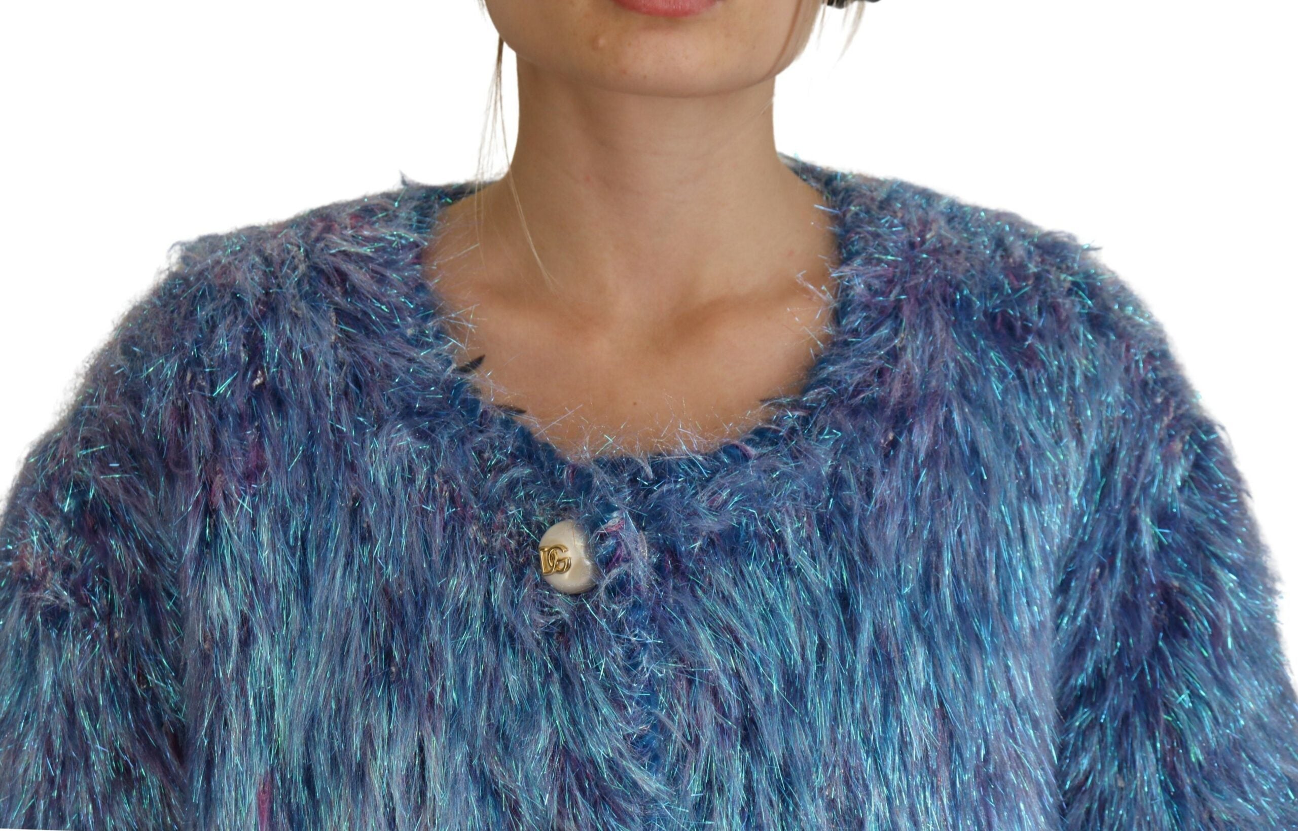 Dolce & Gabbana Dolce & Gabbana Multicolor Polyester Fringes Coat Women's Jacket