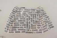 Dolce & Gabbana White Logo See Through A-line Mini Women's Skirt