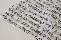 Dolce & Gabbana White Logo See Through A-line Mini Women's Skirt