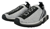 Dolce & Gabbana Dolce & Gabbana Silver Rhinestones Sorrento Sneakers Women's Shoes