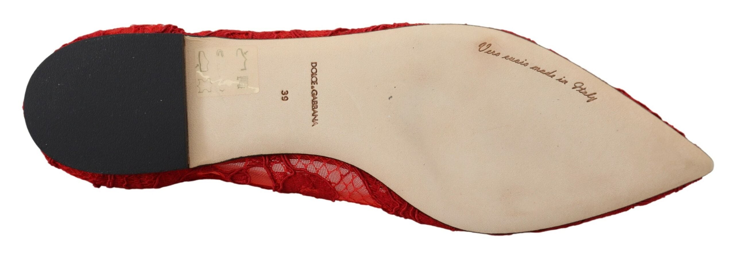 Dolce & Gabbana Dolce & Gabbana Red Taormina Crystals Loafers Flats Women's Shoes