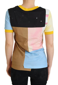 Dolce & Gabbana Multicolor Cotton DG Love Women's Patchwork