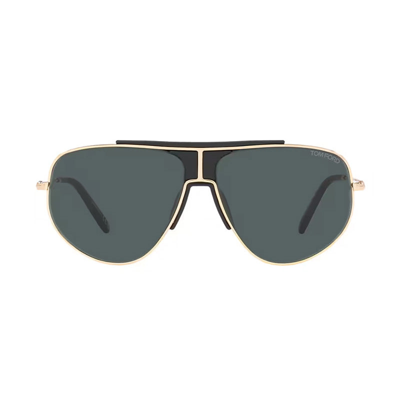 Tom Ford Tom Ford Sunglasses Aviator Full Rim, Gold Frame and Blue Lens FT092828V