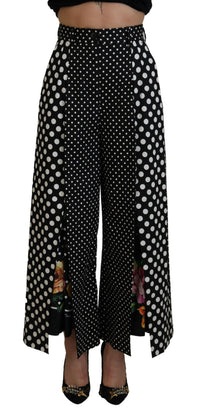 Dolce & Gabbana Multicolor Polka Dots High Waist Women's Pants
