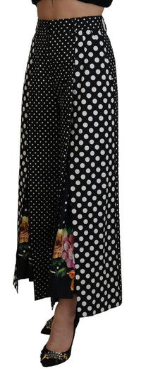 Dolce & Gabbana Multicolor Polka Dots High Waist Women's Pants