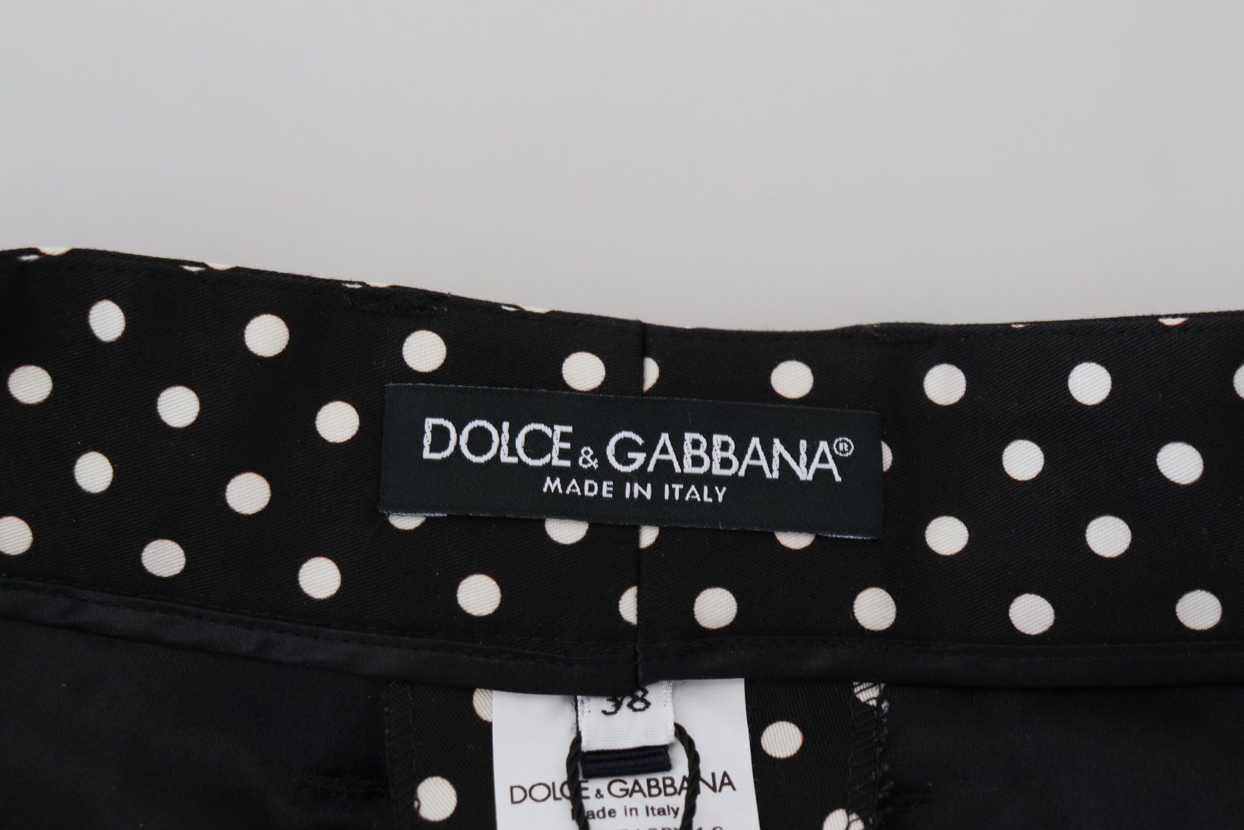 Dolce & Gabbana Multicolor Polka Dots High Waist Women's Pants