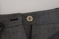 Dolce & Gabbana Gray High Waist Women Wool Women's Pants