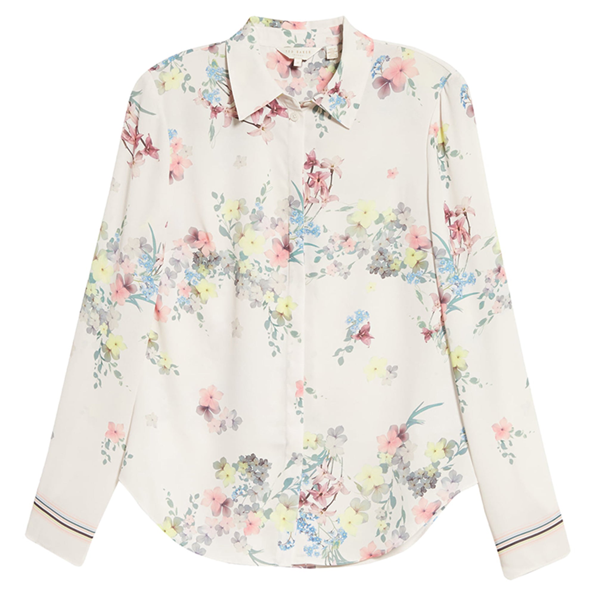 Ted Baker Women's Aadele Pergola Floral Button-Up Shirt Blouse Multicolor