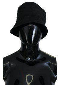 Dolce & Gabbana Black Nylon Women Bucket Cap Women's Hat