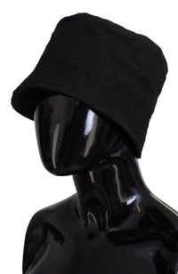 Dolce & Gabbana Black Nylon Women Bucket Cap Women's Hat