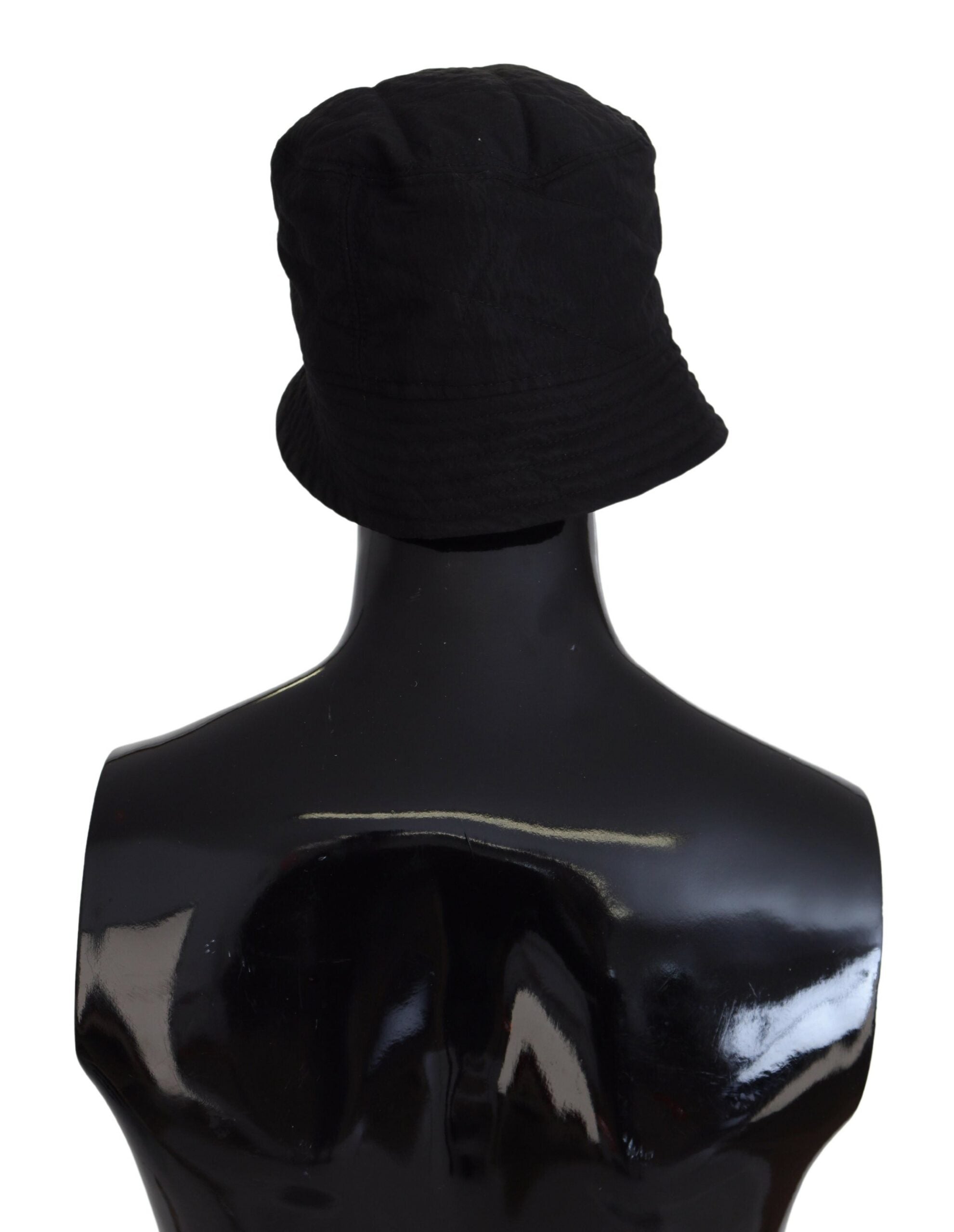 Dolce & Gabbana Black Nylon Women Bucket Cap Women's Hat