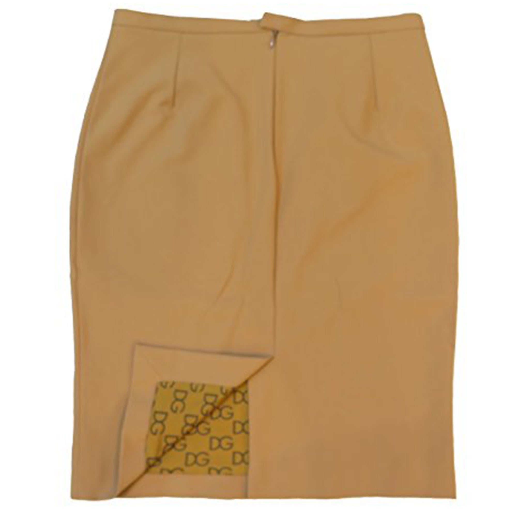 Dolce & Gabbana Women's Beige Stretch Skirt, Size 46 (US 10)