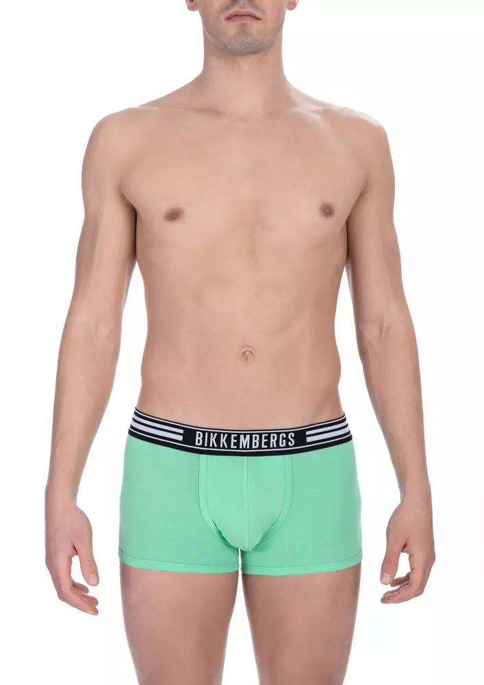 Bikkembergs Green Cotton Men Men's Trunk