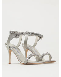 Manolo Blahnik Lurum CrystalEmbellished Satin Heels Women Pearl
