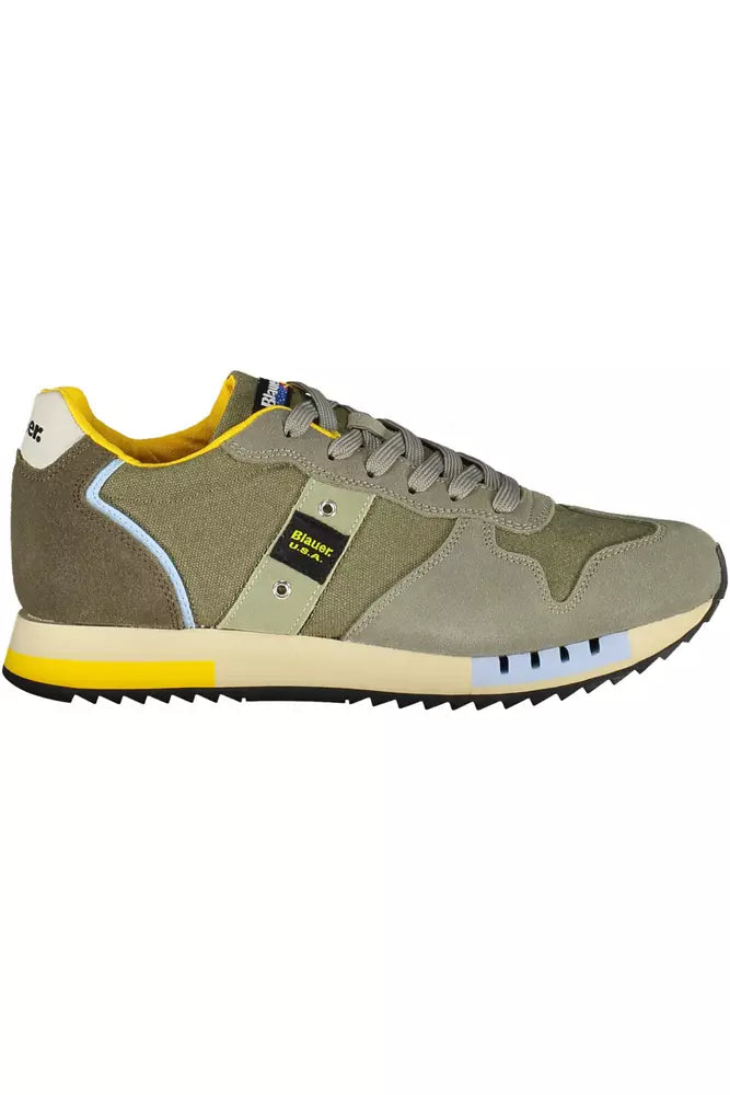Blauer Green Leather Men Men's Sneaker