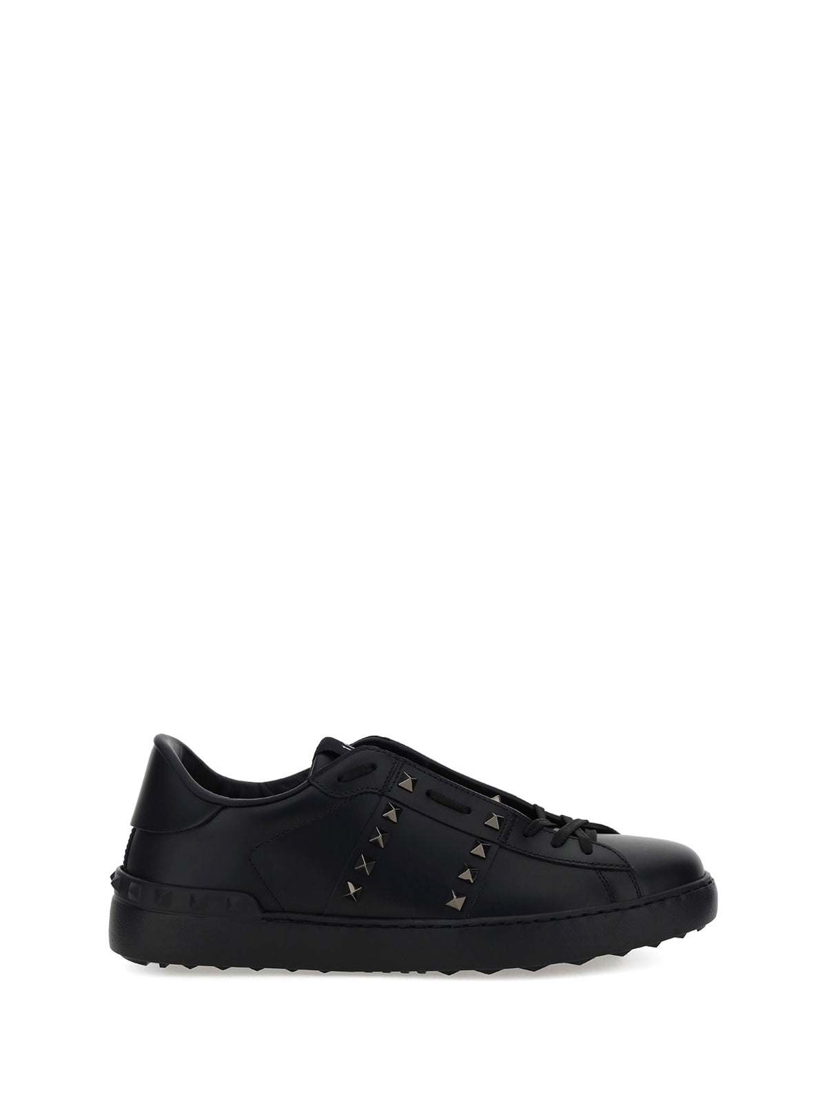 Valentino Garavani Men Rockstud Untitled Calf Leather Sneakers