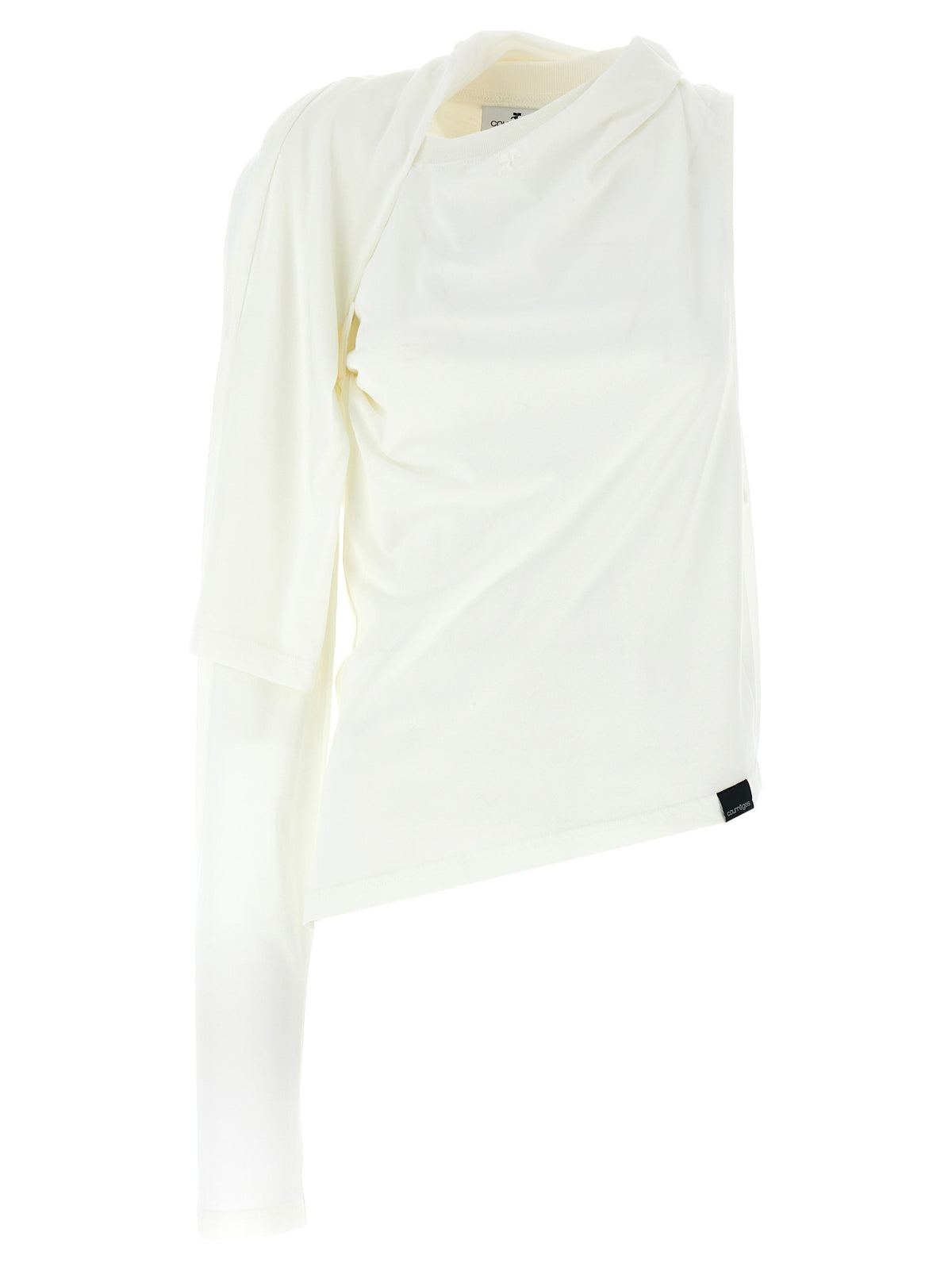 Courreges Women 'Asymetrique Off The Shoulder' T-Shirt
