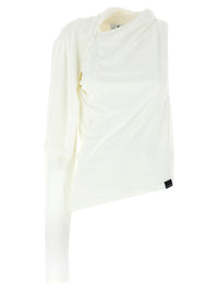 Courreges Women 'Asymetrique Off The Shoulder' T-Shirt