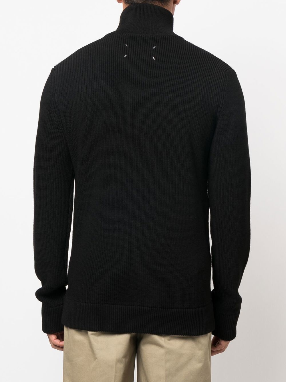 MAISON MARGIELA Maison Margiela Men Ribbed Knit Cardigan With Zip